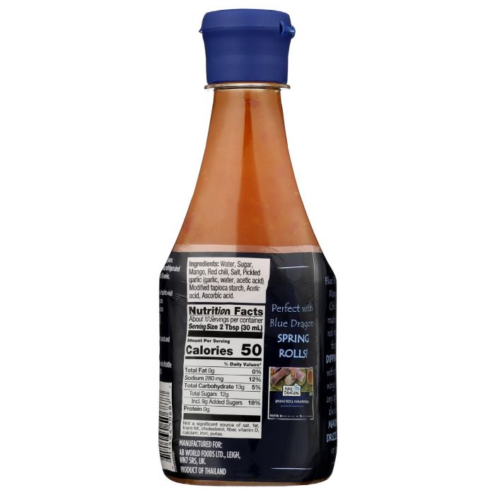 BLUE DRAGON: Mango Sweet Chili Sauce, 10 fo