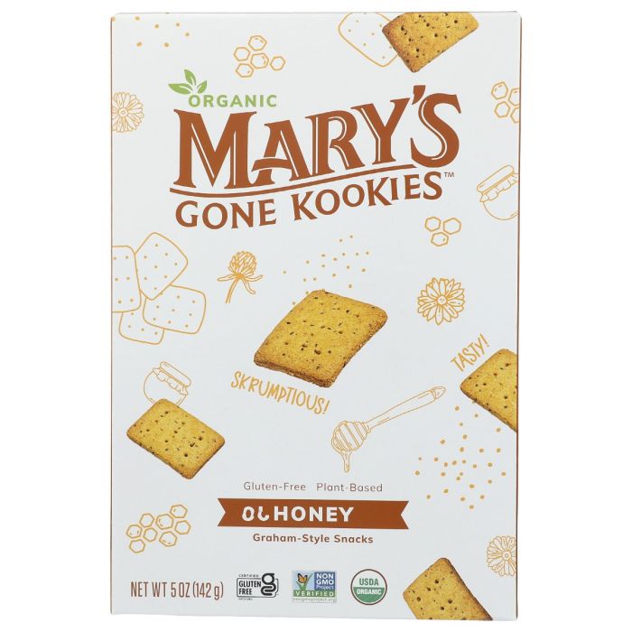 MARYS GONE CRACKERS: Honey Kookies, 5 oz