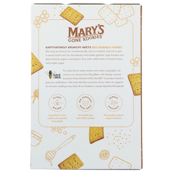 MARYS GONE CRACKERS: Honey Kookies, 5 oz