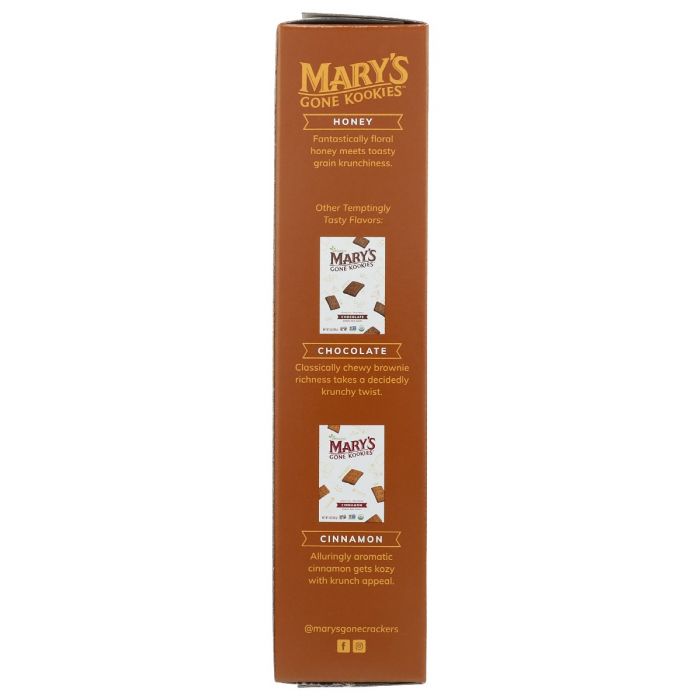 MARYS GONE CRACKERS: Honey Kookies, 5 oz