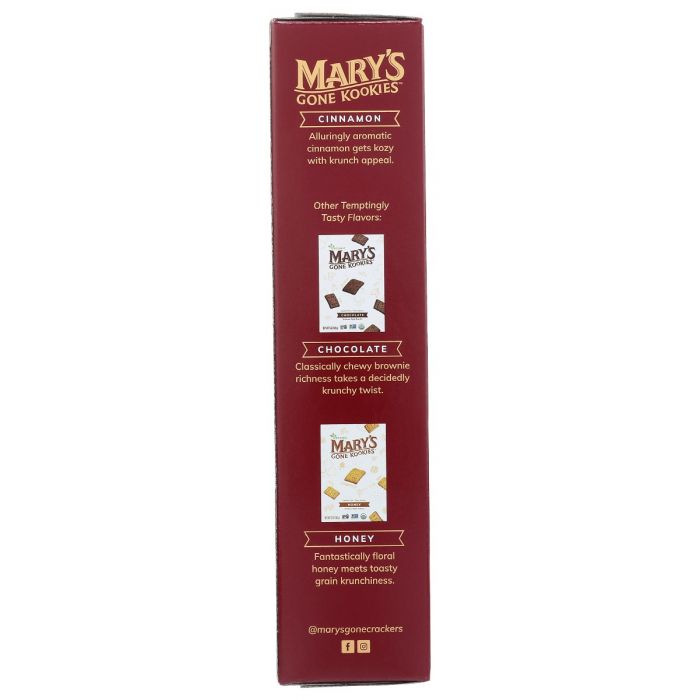 MARYS GONE CRACKERS: Cinnamon Kookies, 5 oz