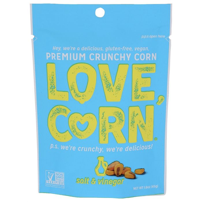 LOVE CORN: Sea Salt Vinegar, 1.6 oz