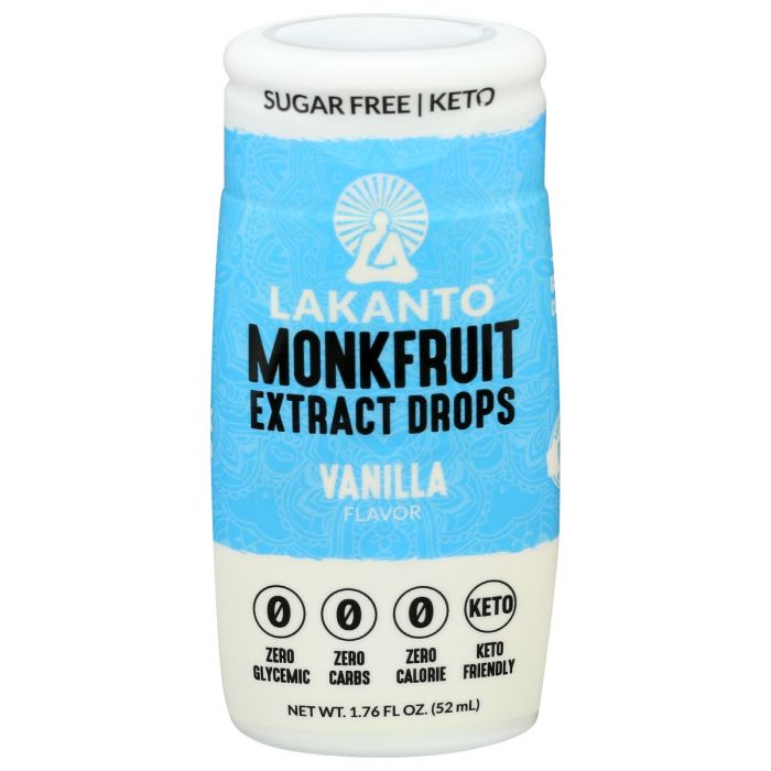 LAKANTO: Monk Fruit Vanilla Sweetener, 1.76 fo