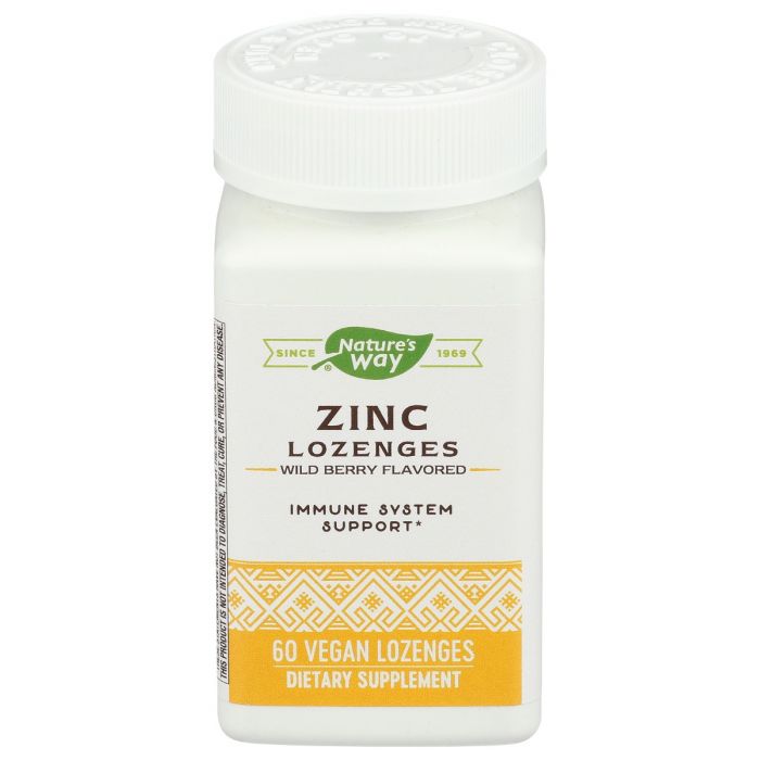 NATURES WAY: Zinc Lozenges, 60 tb