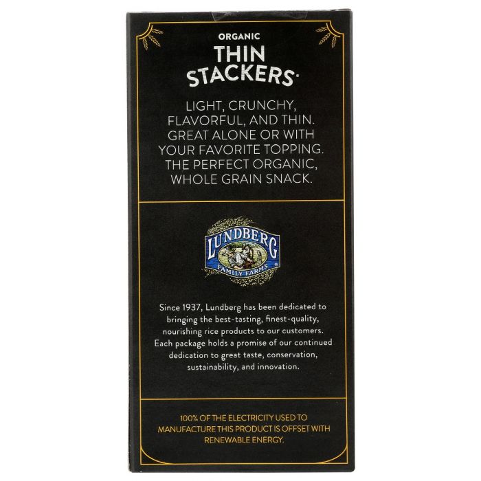 LUNDBERG: Cracked Black Pepper Thin Stacker, 6 oz