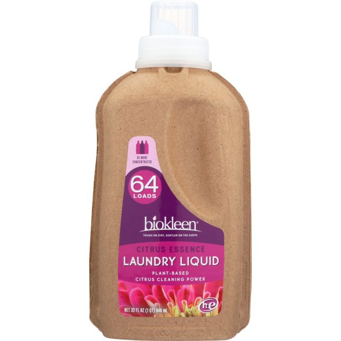 BIO KLEEN: Lndry Lqud Citrus 64 Ld, 32 oz