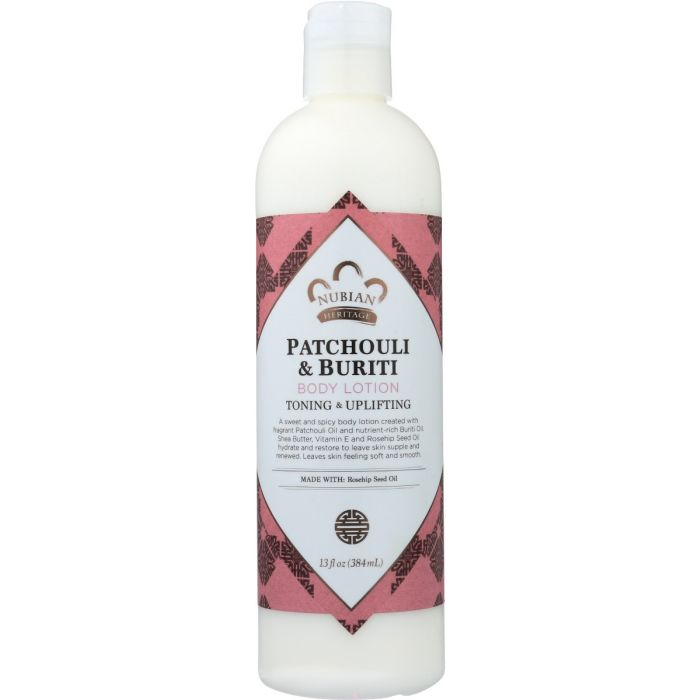 NUBIAN HERITAGE: Lotion Body Patchouli, 13 oz