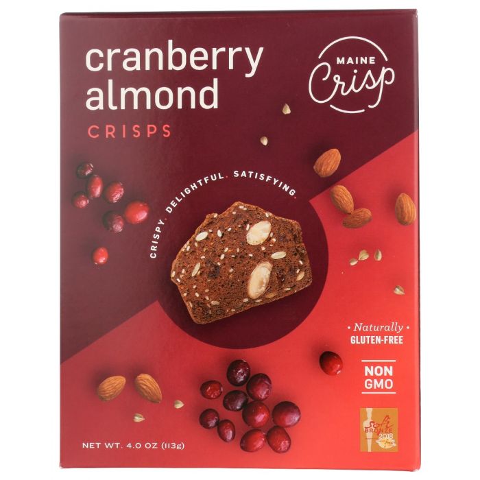 MAINE CRISP: Crisps Cranberry Almond, 4 oz