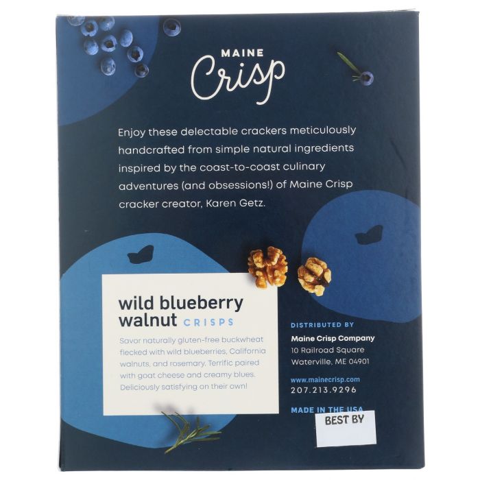 MAINE CRISP: Crisps Blueberry Walnut, 4 oz