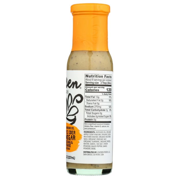 CHOSEN FOODS: Dressing Appl Cider Vingr, 8 oz