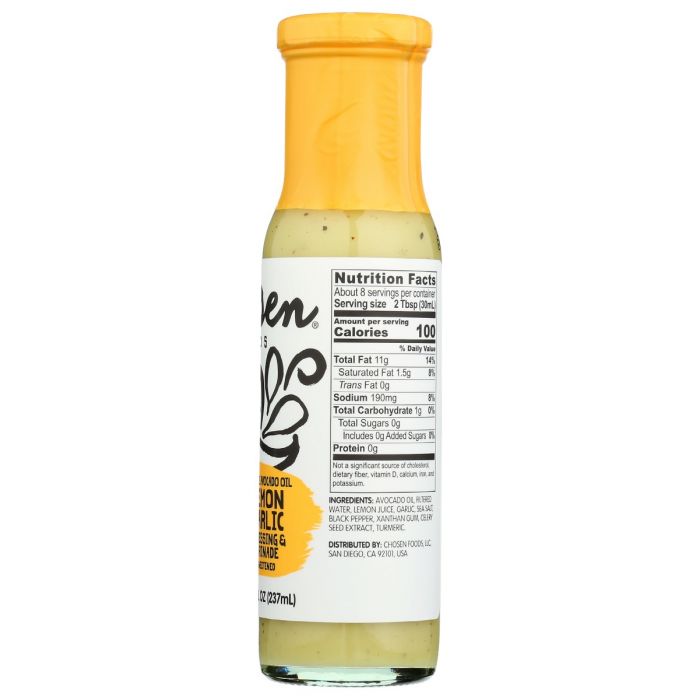 CHOSEN FOODS: Dressing Lmn Grlc Marnade, 8 oz