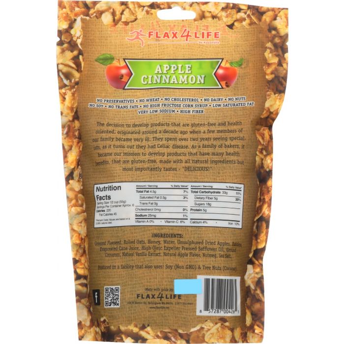 FLAX4LIFE: Granola Apl Cnmn Flx Gf, 11 oz