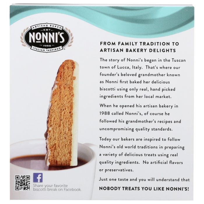 NONNIS: Biscotti Cinnamon Strusel, 6.88 oz