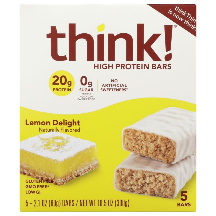 THINK!: Bar Lemon Delight Gf 5Pc, 10.5 oz