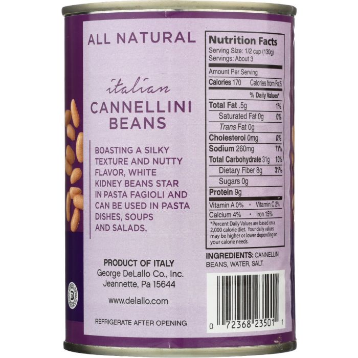 DELALLO: Bean Cannellini, 14 oz