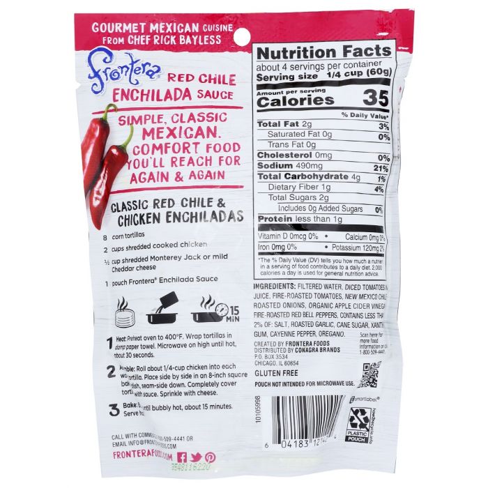 FRONTERA: Ssnng Pouch Enchld Sce Red Chile, 8 oz