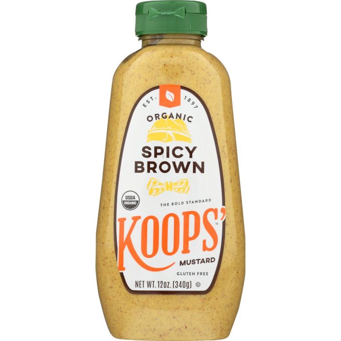 KOOPS: Mustard Spicy Brown Org, 12 oz