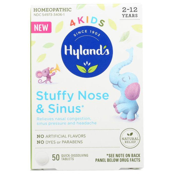 HYLAND: Kids Stuffy Nose Sinus, 50 tb