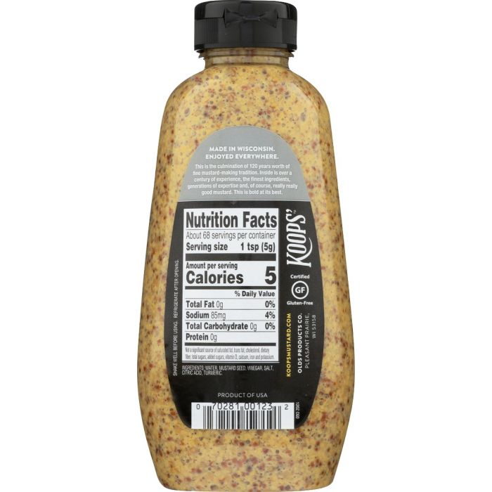 KOOPS: Mustard Stone Grnd, 12 oz