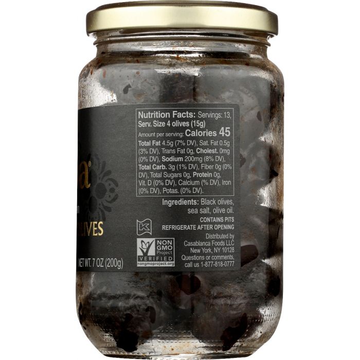 MINA: Olives Black Moroccan, 7 oz