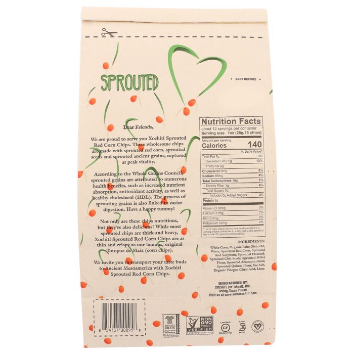 XOCHITL: Chip Corn Sprouted, 12 oz