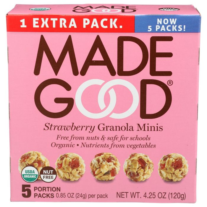 MADEGOOD: Org Granola Mini Strwbry, 4.25 oz