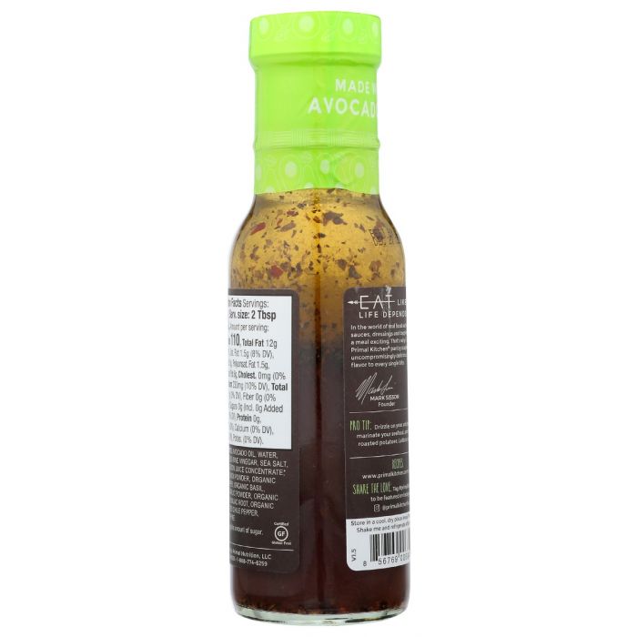 PRIMAL KITCHEN: Dressing Itl Vin Avcdo Ol, 8 oz