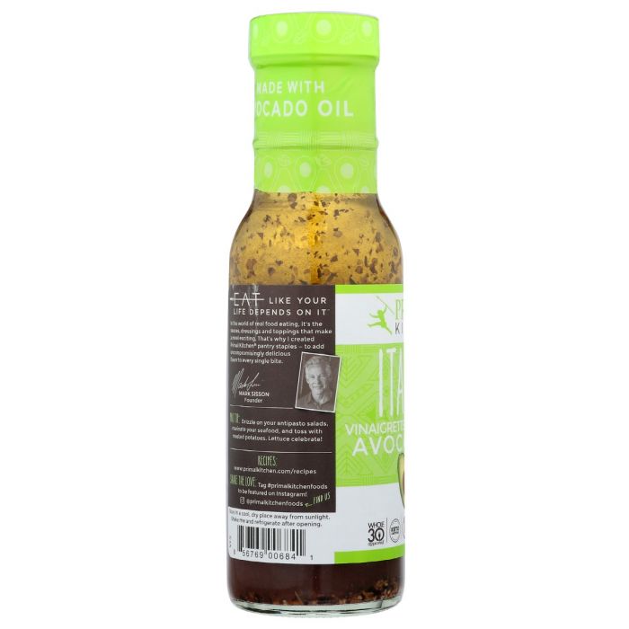 PRIMAL KITCHEN: Dressing Itl Vin Avcdo Ol, 8 oz