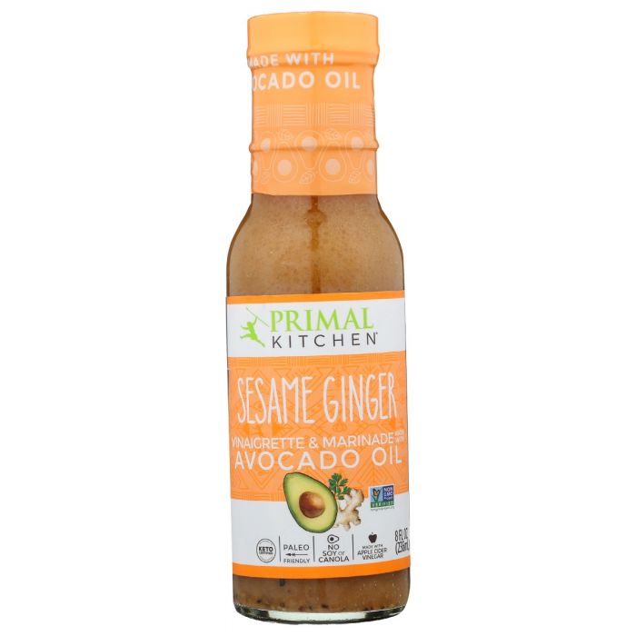 PRIMAL KITCHEN: Dressing Vngrtt Ssm Gngr, 8 oz