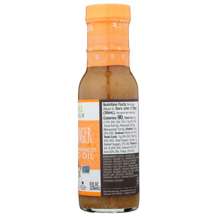 PRIMAL KITCHEN: Dressing Vngrtt Ssm Gngr, 8 oz