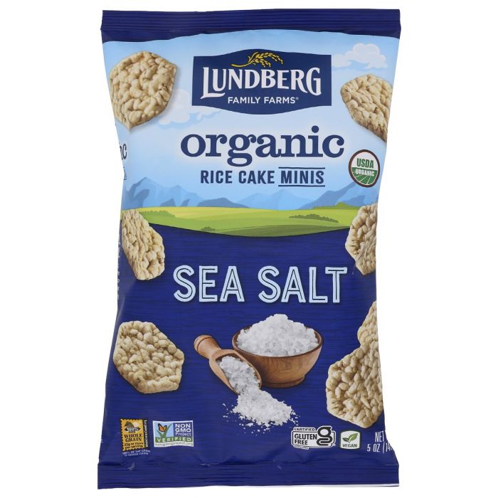 LUNDBERG: Rice Cakes Mini Sslt Org, 5 oz