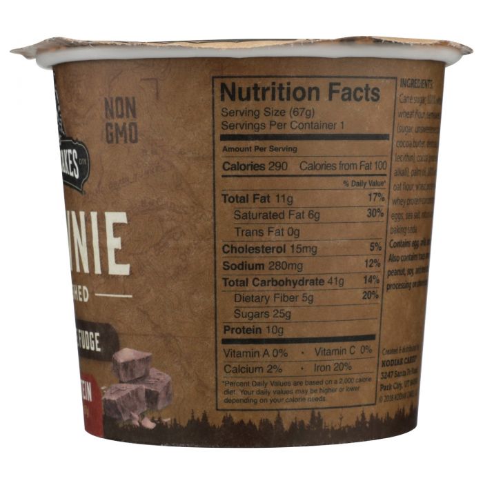 KODIAK: Mix Brownie Cup Choc Fdg, 2.36 oz