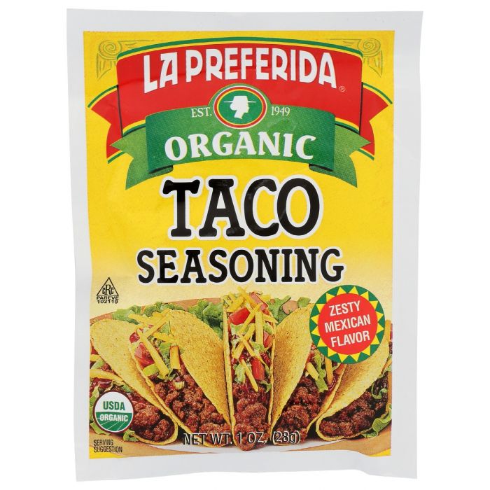 LA PREFERIDA: Seasoning Taco Organic, 1 oz