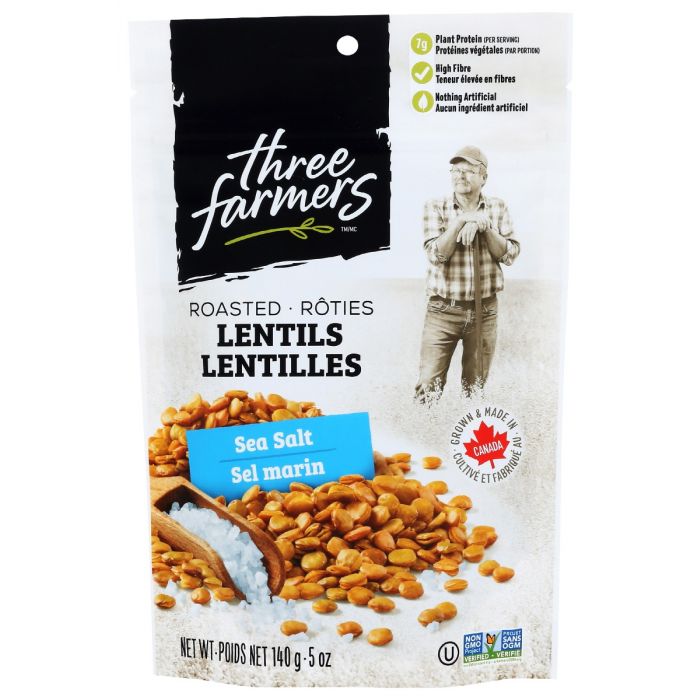 THREE FARMERS FOODS INC: Snack Lentil Lghtly Sltd, 140 gm