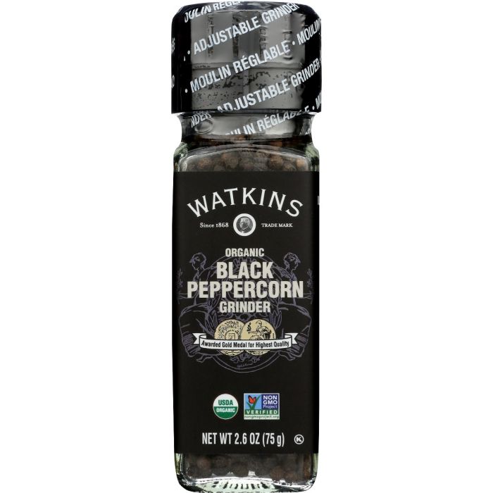 WATKINS: Peppercorn Blk Grindr Org, 2.6 oz