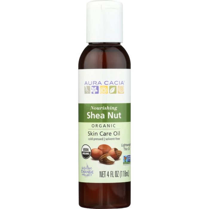 AURA CACIA: Oil Shea Nut Org, 4 fo