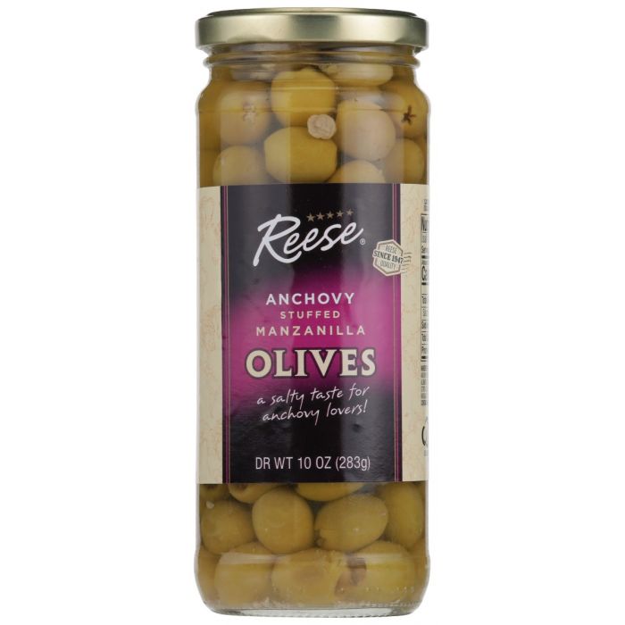 REESE: Olive Stfd Anchovy, 10 oz