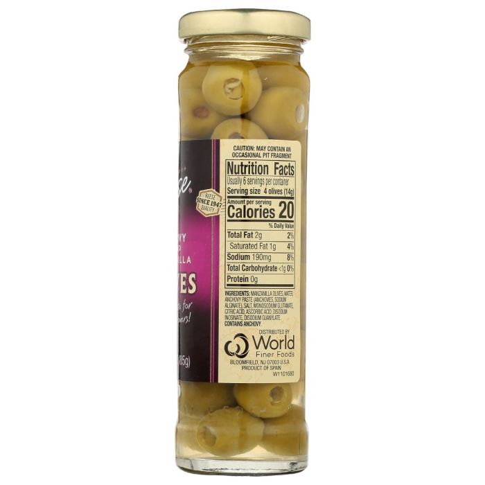 REESE: Olive Stfd Anchovy Plcd, 3 oz