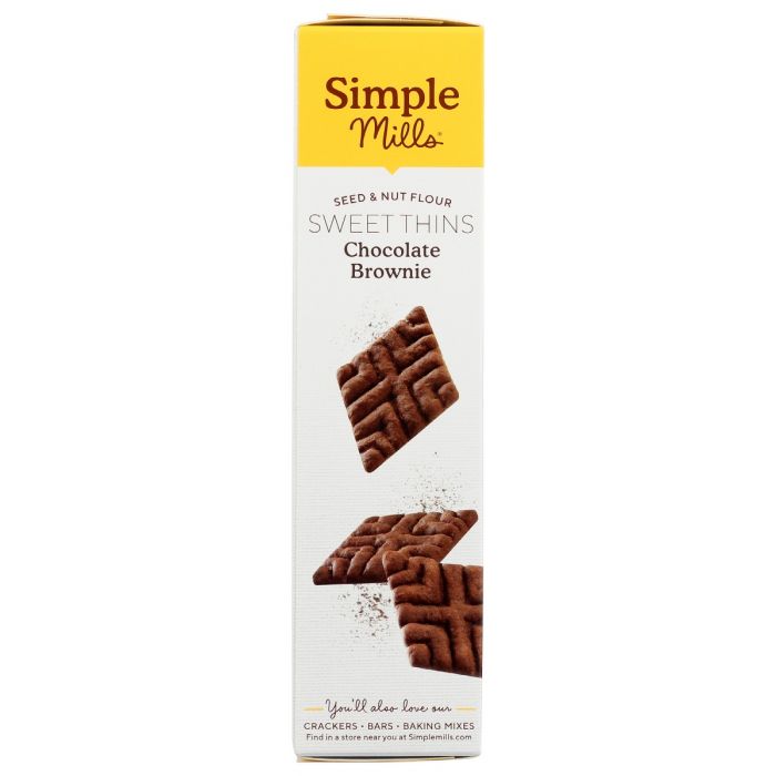 SIMPLE MILLS: Sweet Thins Choco Brownie, 4.25 oz