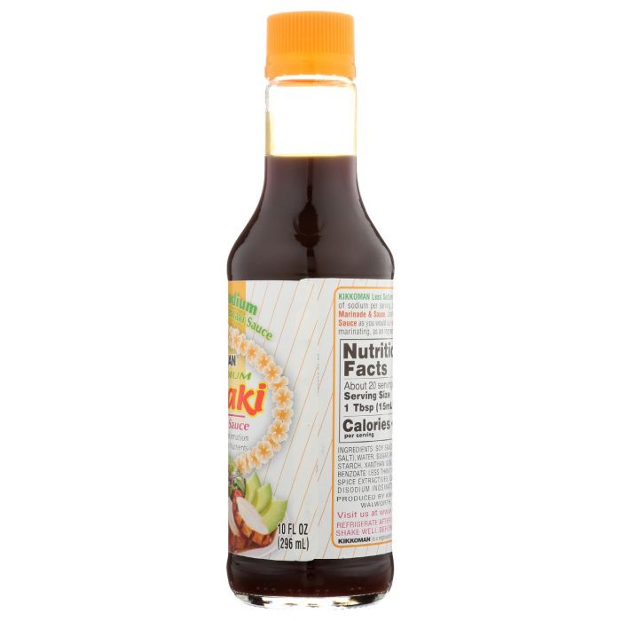 KIKKOMAN: Sauce Teriyaki Less Sdm, 10 oz