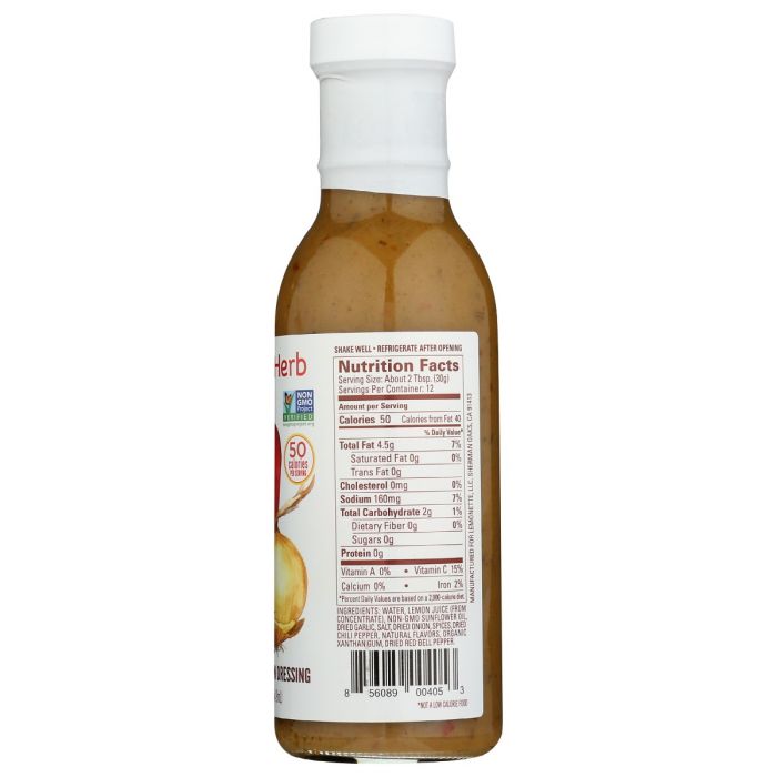 LEMONETTE DRESSINGS: Dressing Italian Herb, 12 oz