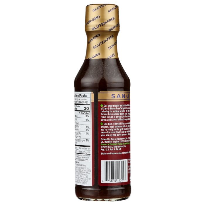 SAN J: Sauce Teriyaki Lite, 10 fo