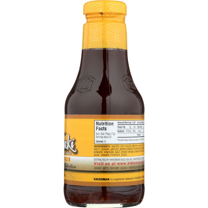 KIKKOMAN: Sauce Teriyaki Trpl Gngr, 19.5 oz