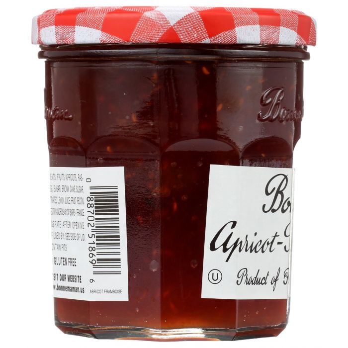 BONNE MAMAN: Preserve Aprct Rspbrry, 13 oz