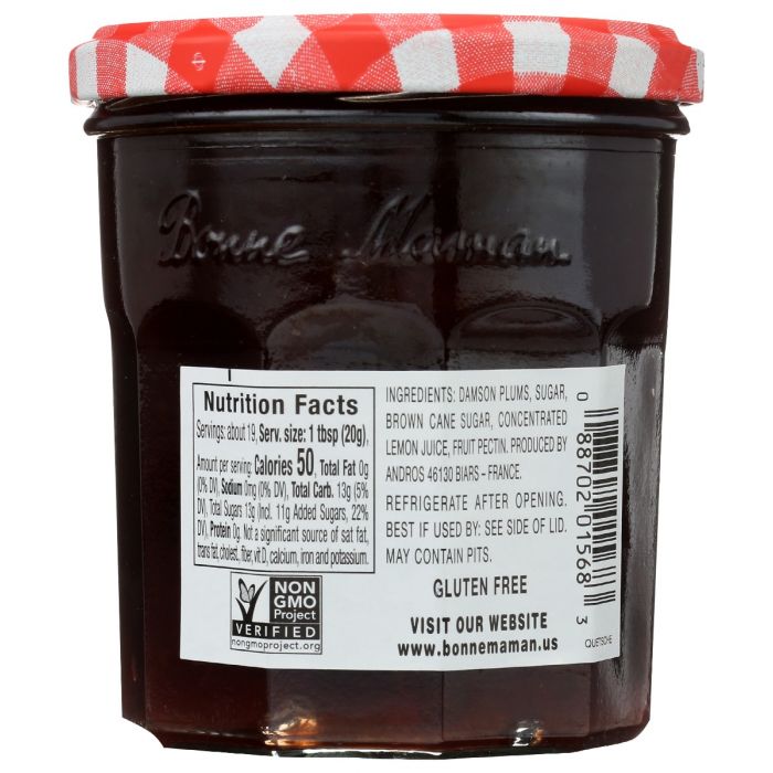 BONNE MAMAN: Preserve Damson Plum, 13 oz