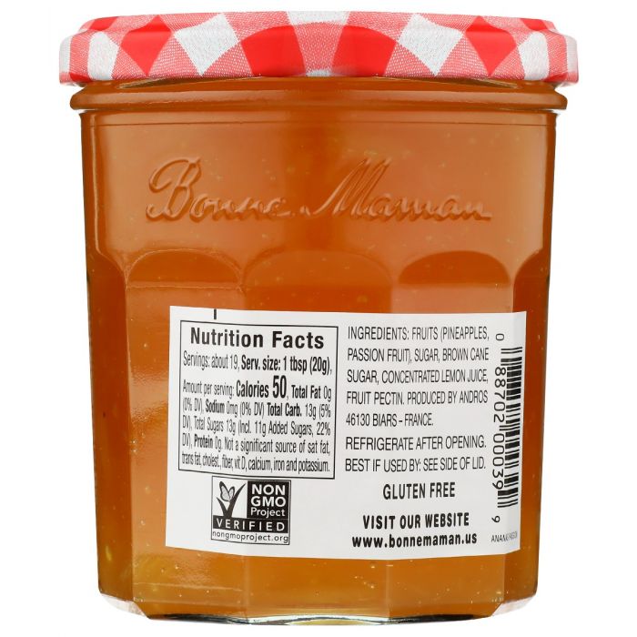 BONNE MAMAN: Preserve Pineapple Pssion, 13 oz