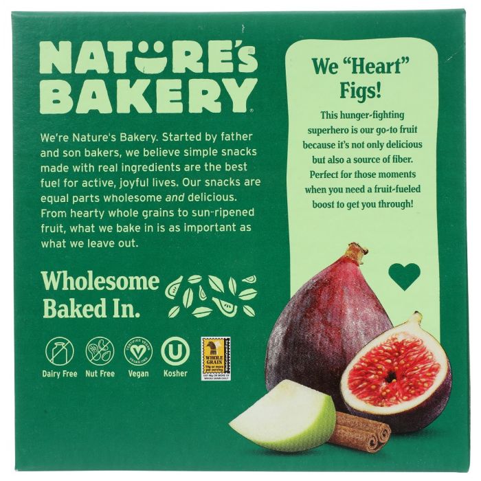 NATURES BAKERY: Bar Fig Ww Appl Cinn 6Ct, 12 oz