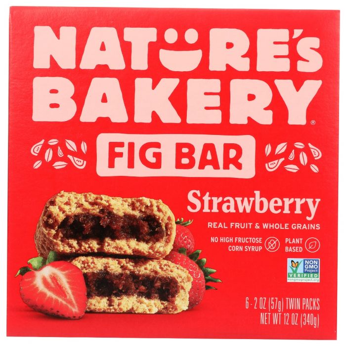 NATURES BAKERY: Bar Fig Ww Strwbrry 6Ct, 12 oz