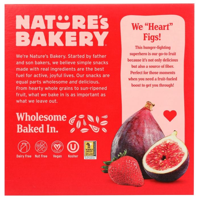 NATURES BAKERY: Bar Fig Ww Strwbrry 6Ct, 12 oz