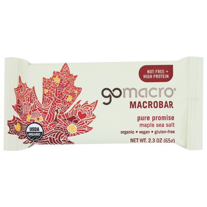 GOMACRO: Bar Macro Mple Ssalt, 2.3 oz